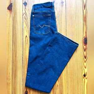 NWOT 7 for All Mankind Kimmie B(air) Bootcut Jeans Dark Blue Duchess Size 27